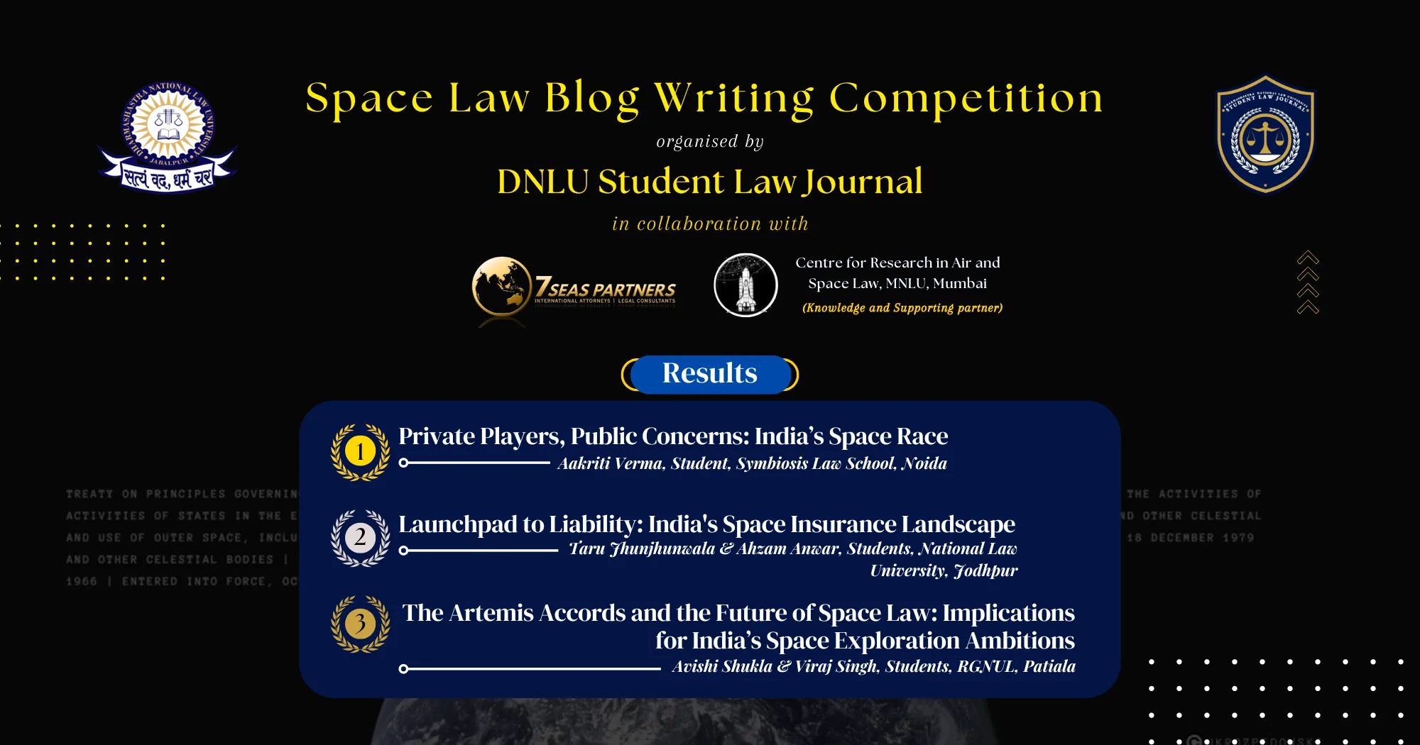 Blog Writing Competition Results